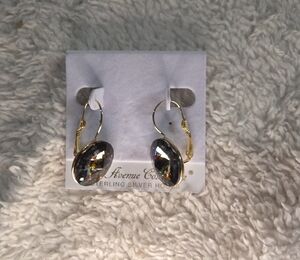 Peacock Effect Swarovski Earrings